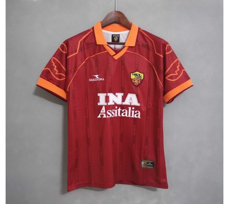 Roma 99/00 Home Red Soccer Jersey